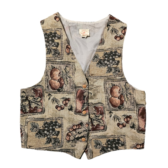 ME & MY TEDDY BEAR FRUIT PATTERN VEST【DW848】