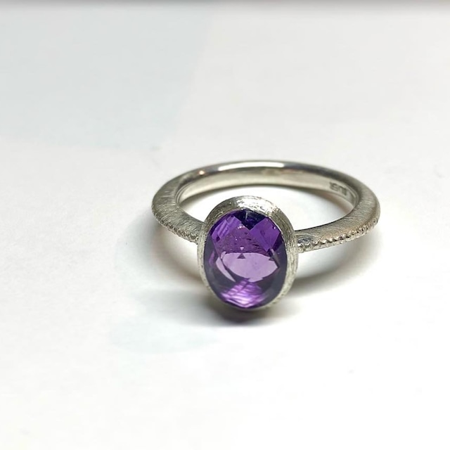 【3OMSV】『One off』 amethyst oval cut ring
