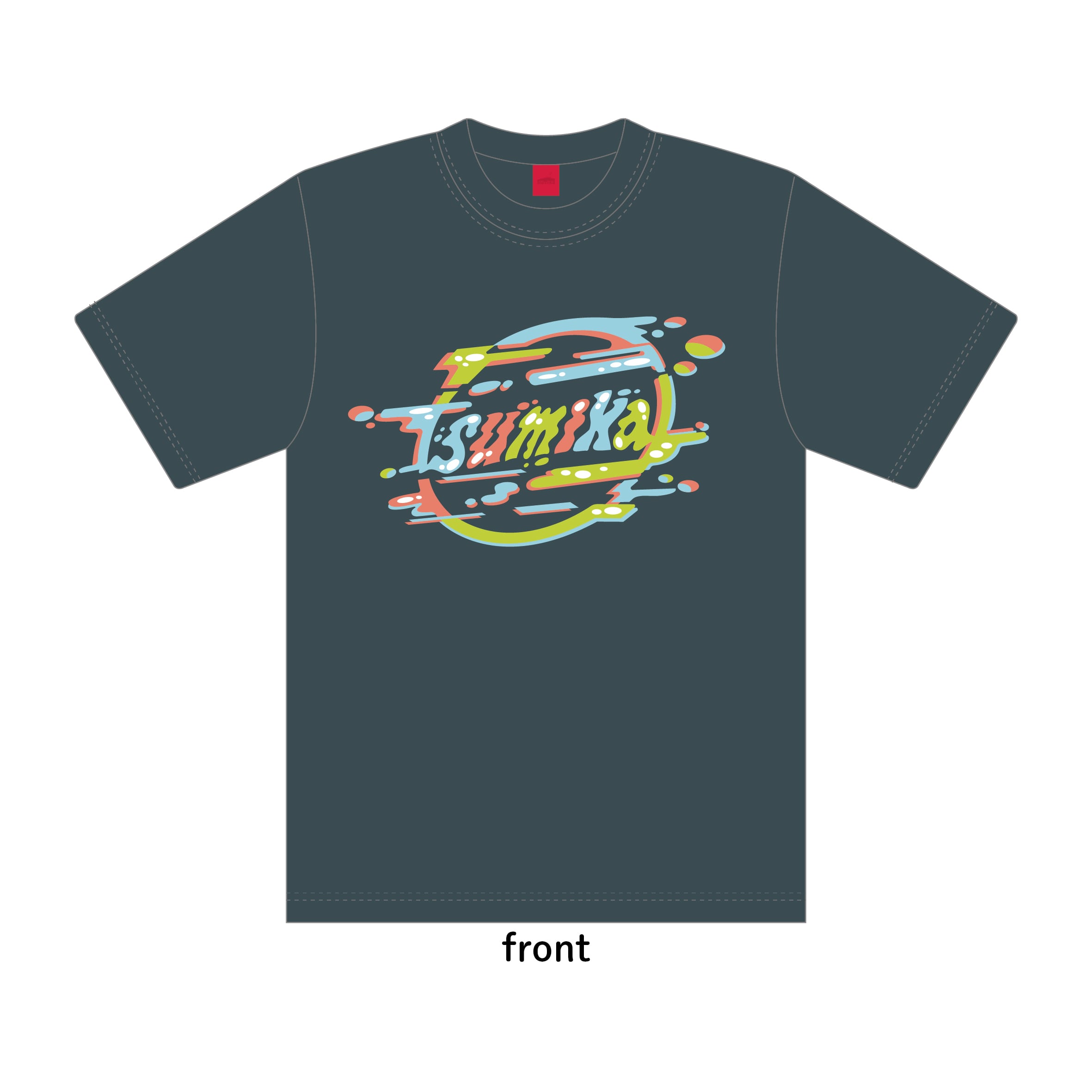 sumika / グリッチTシャツ（スレート） | shop Engawa