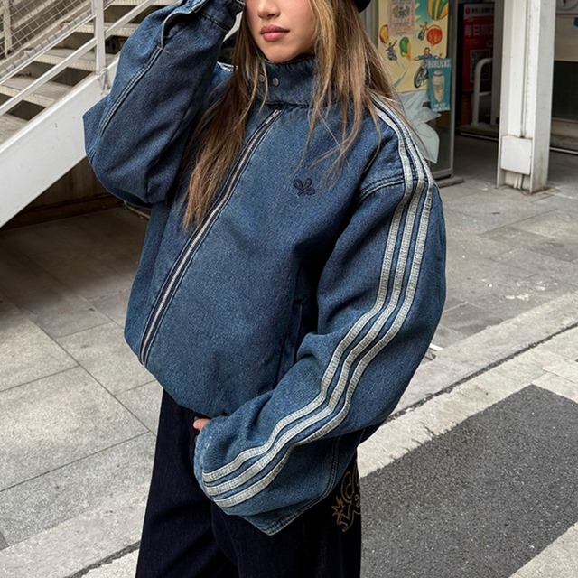 トラックラインボアライナーデニムジャケット   R00913