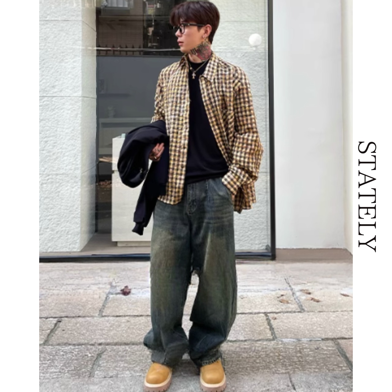 フェードアウトデニム ボリュームパンツ_B16・画像4