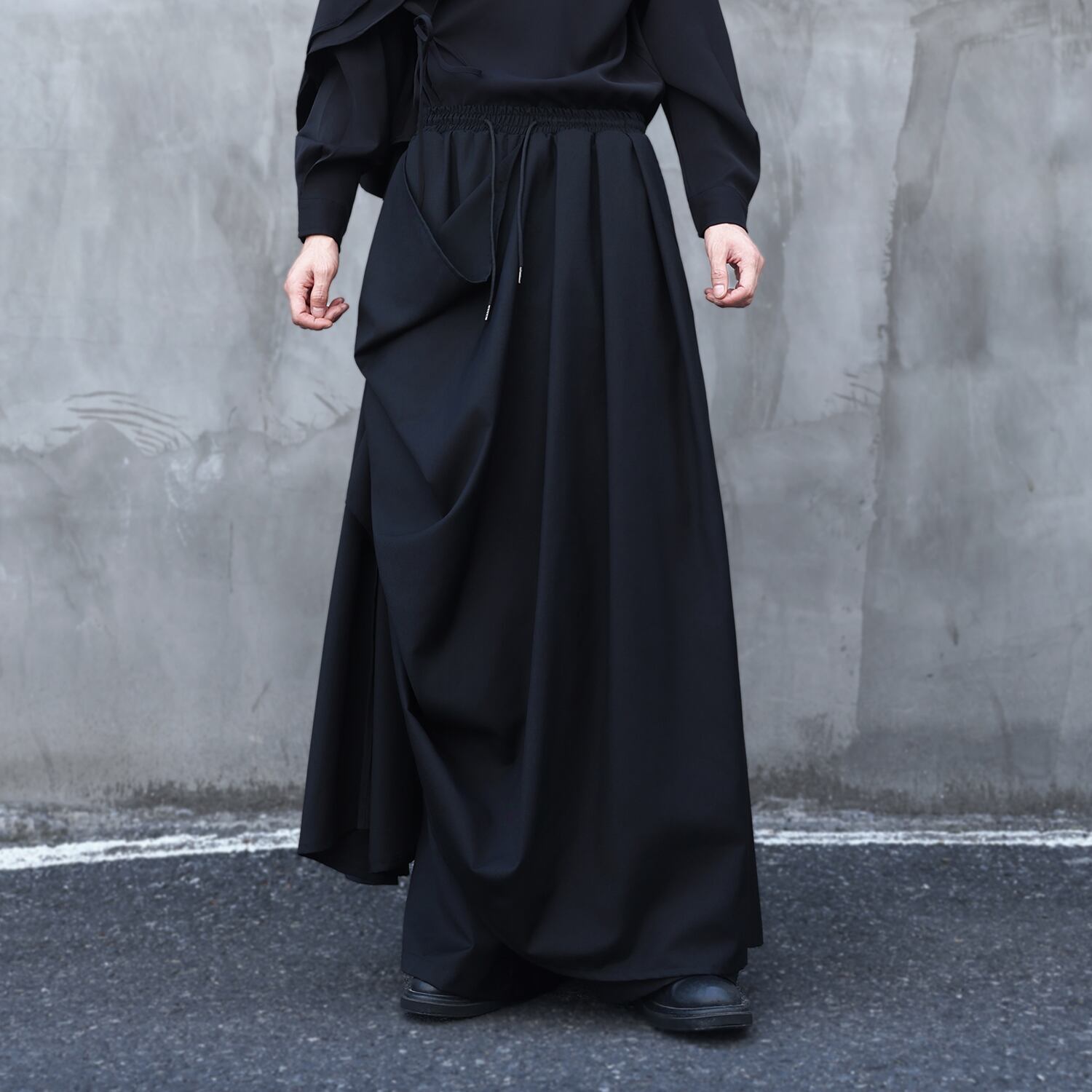 Asymmetry Hakama Pants【TR3287】