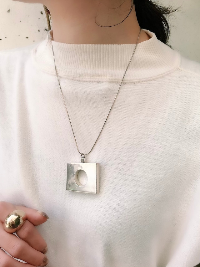 Mid-century 925 silver modern necklace ( ヴィンテージ シルバー モダン ネックレス
