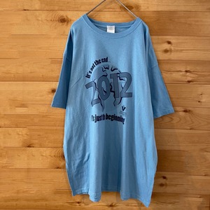 【anvil】カレッジ ビンセンズ大学 ロゴ プリント Tシャツ Vincennes University XL ビッグサイズ US古着 アメリカ古着