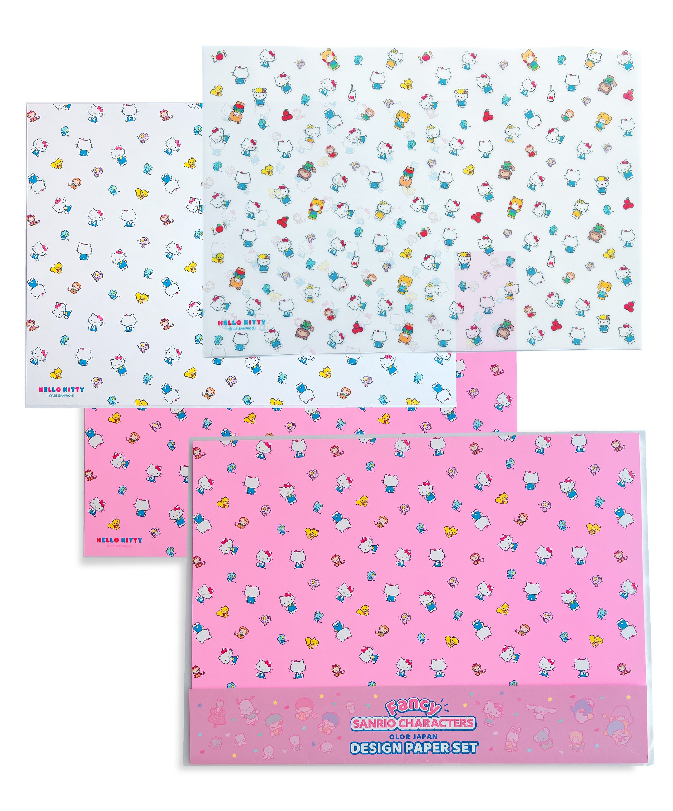 Sanrio Characters】POP PINK PRINT!Tracing paper set /FRESH PUNCH