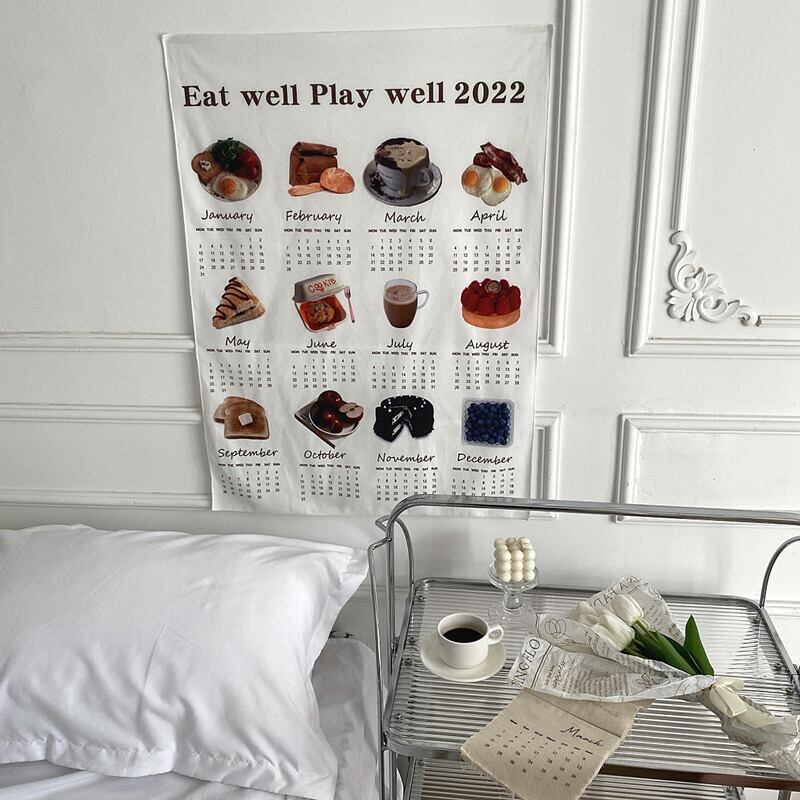2022年 カレンダー タペストリー ファブリック | キッチン用品と輸入雑貨のママハロ 2022年 カレンダー タペストリー ファブリック | キッチン用品と輸入雑貨のママハロ