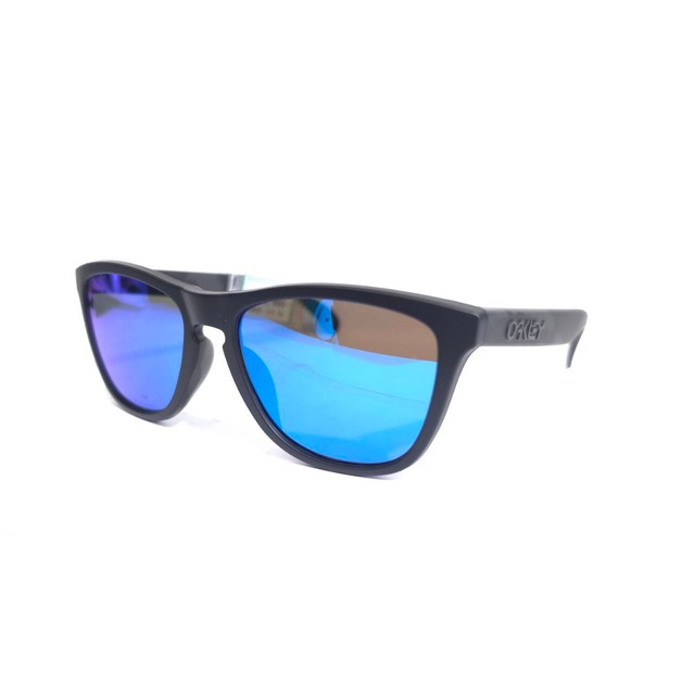 【OAKLEY Frog skin(A)カスタム】Prizmサファイア　マットブラック