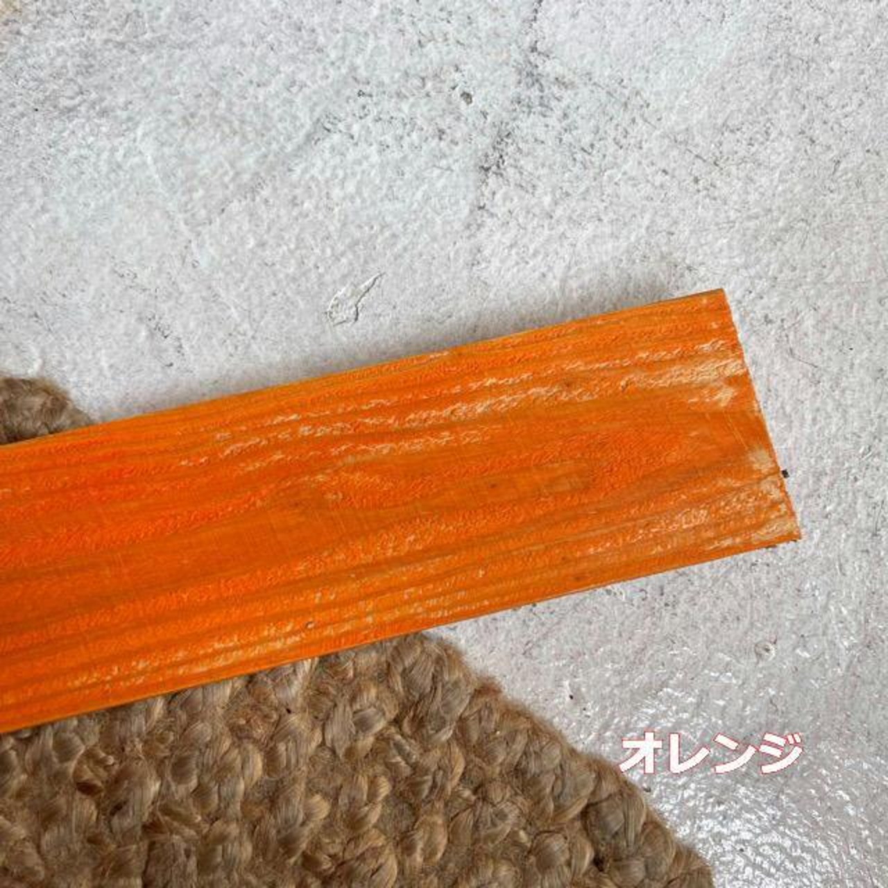 TOPANGA Furniture　カラフルウッデンストリッププレート　W100xD9.5xH1.8cm　全6色　アソート　棚板　古材　オールドウッド　木板　アルファベット　DIY