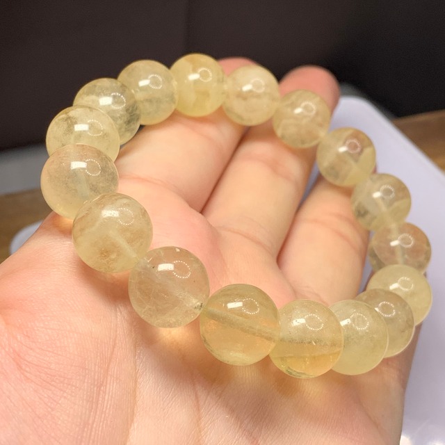 2.ミルキーイエローフローライトブレスレット