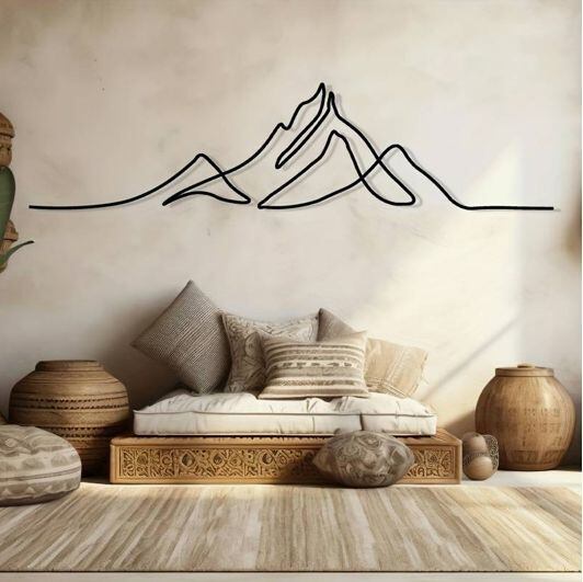 100cm×50cm】BURNISH WALL ART バーニッシュウォールアート YELLOW