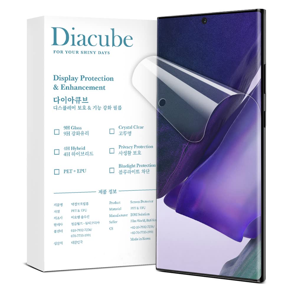 (3枚) DIACUBE Galaxy Note 20 専用 アンチグレア マット 指紋防止 ブルーライト遮断 液晶保護フィルム 壊れないソフトフィルム 取り付け簡単 ガイドツール付き