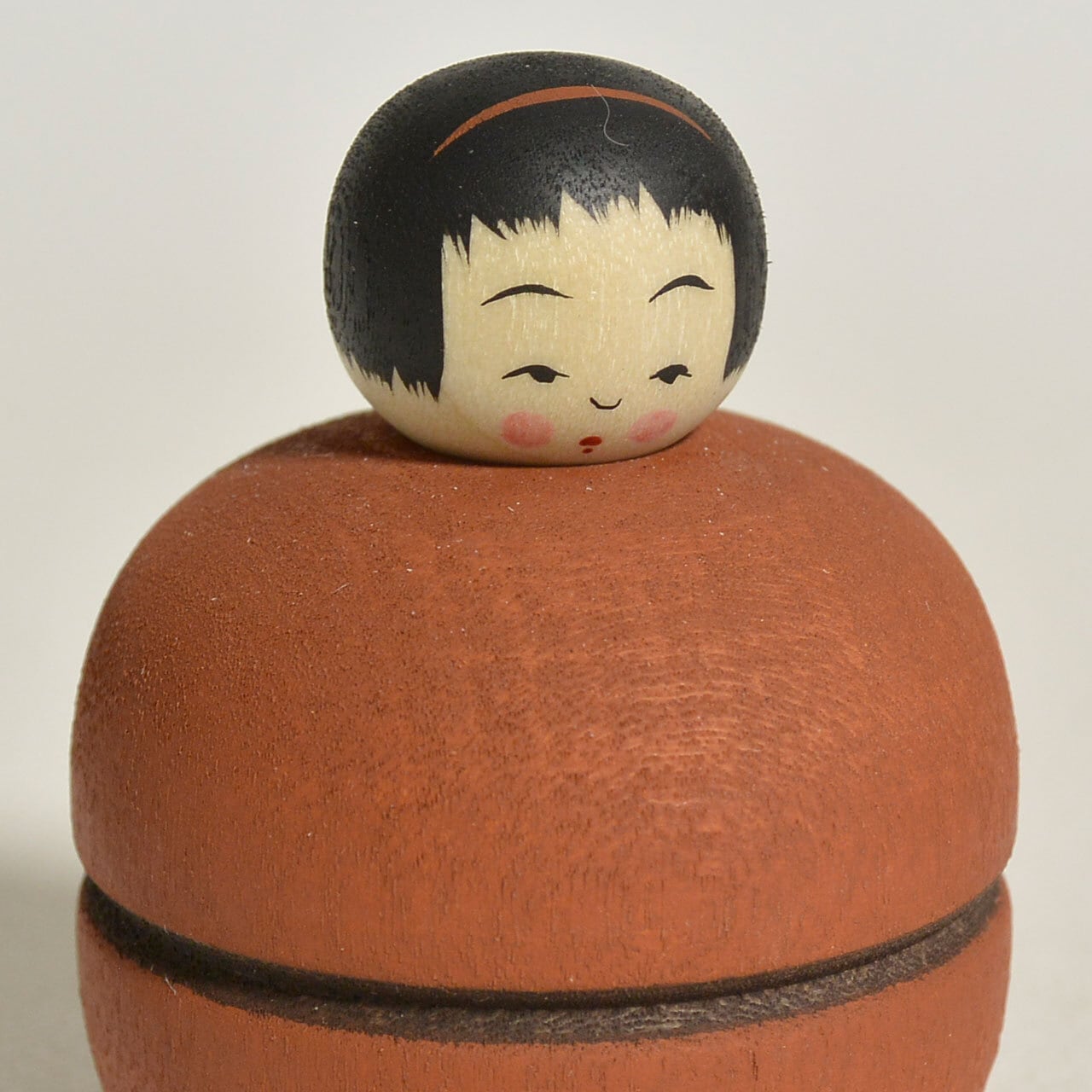 マカロンちゃんこけし 約1.5寸 約4.5cm 鈴木明 工人（作並系）#2414