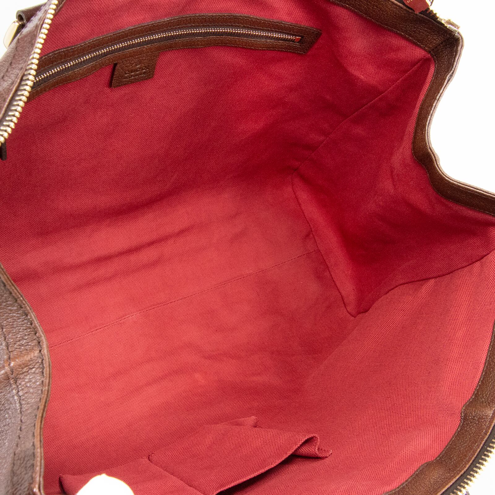 本物 グッチ 本物 グッチ ボストンバッグ メンズ シェリー 焦げ茶色