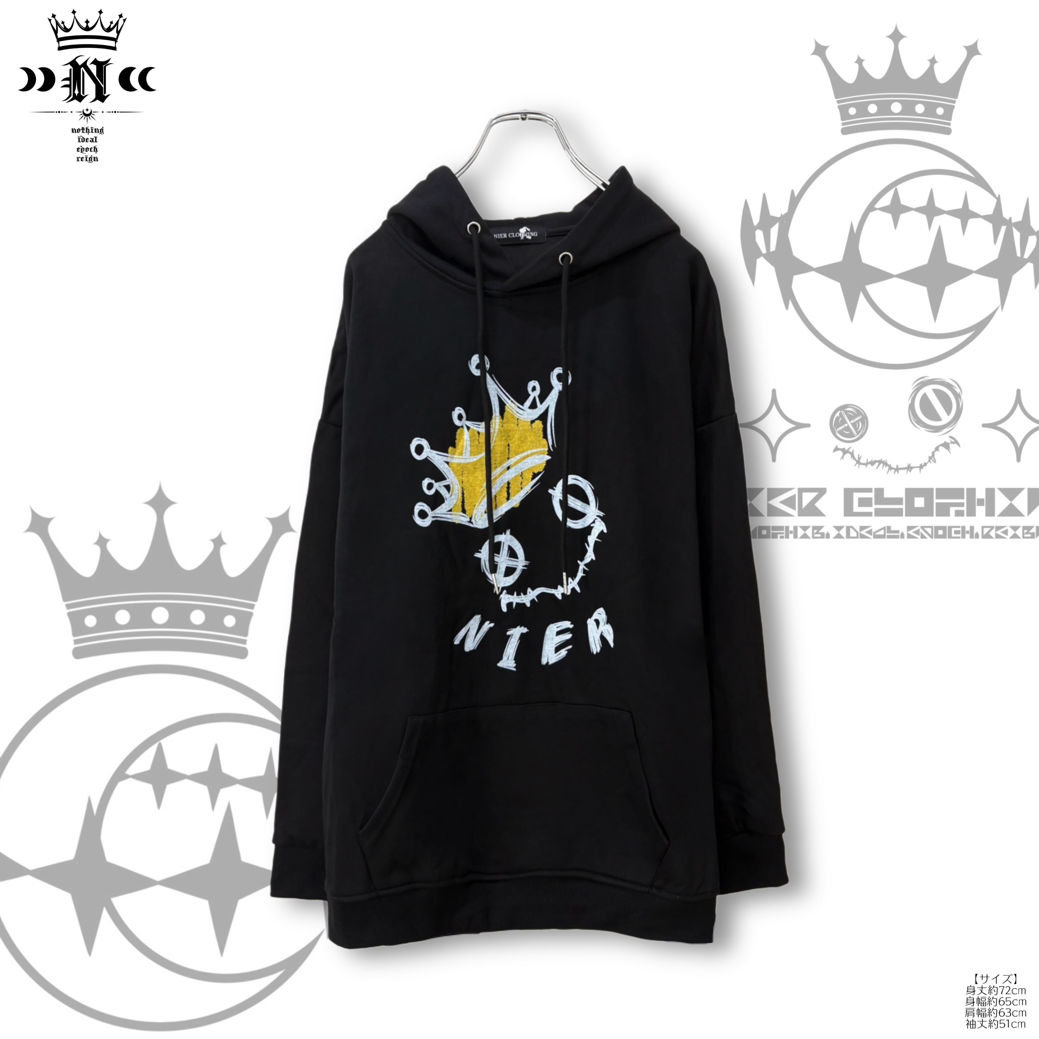 CROWN SMILE FACE PULLOVER PARKA | NIER CLOTHING
