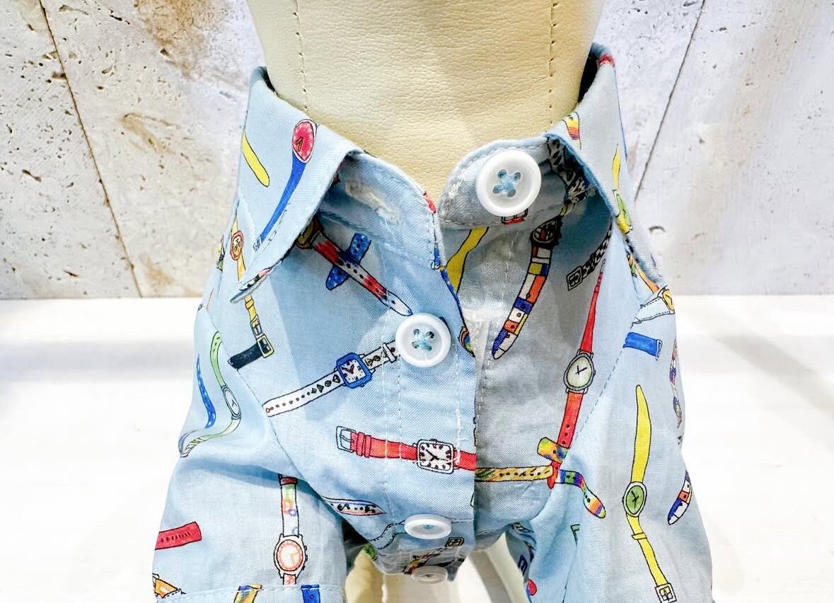 ワッペンウォッチ柄シャツ | DENIM ROSE