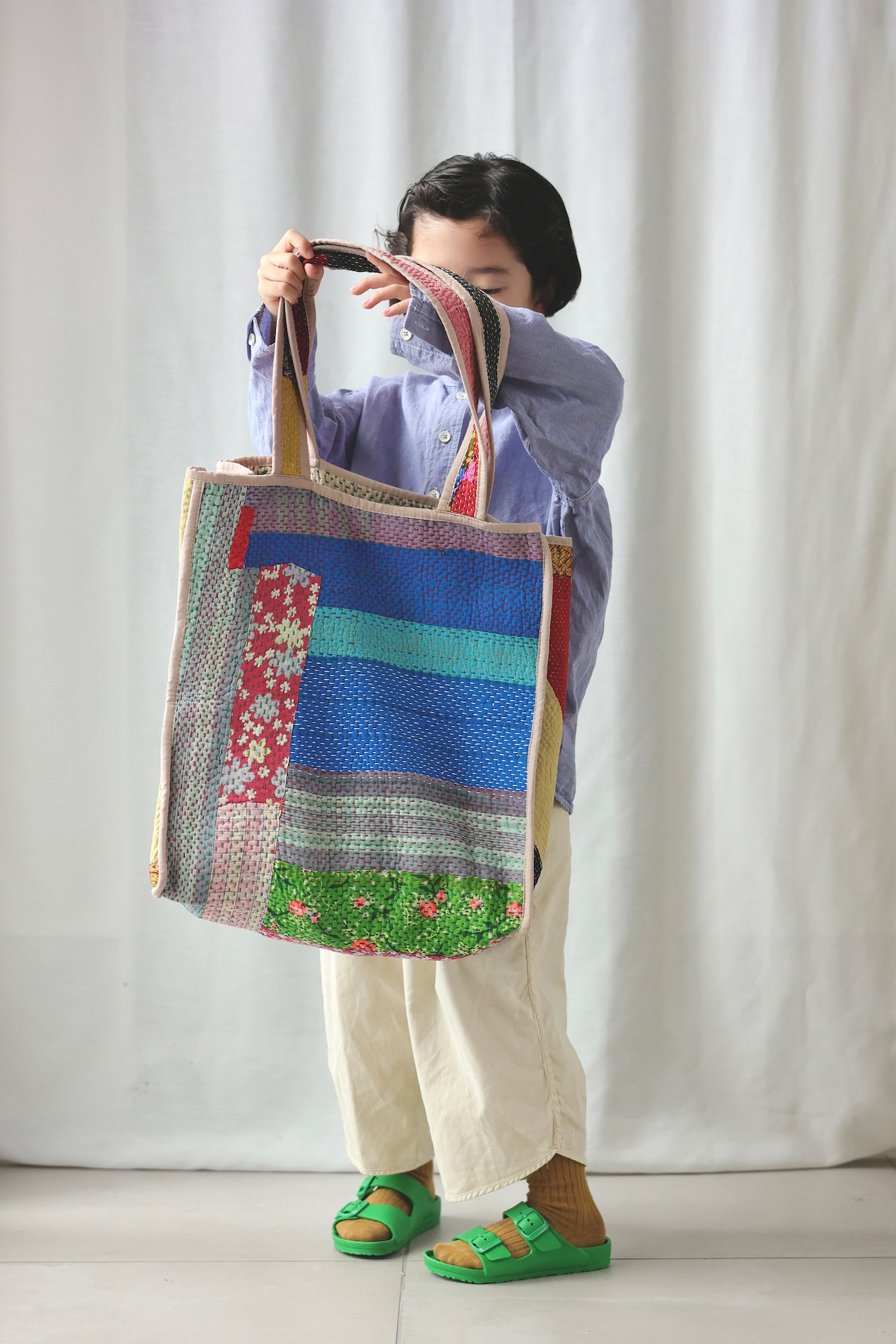 ＜PHET AND PLOY＞Kantha Bag Piping カンタバッグA - 11