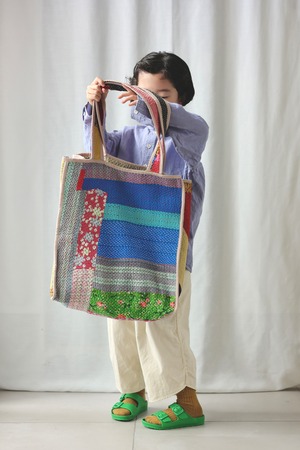 ＜PHET AND PLOY＞Kantha Bag Piping カンタバッグA
