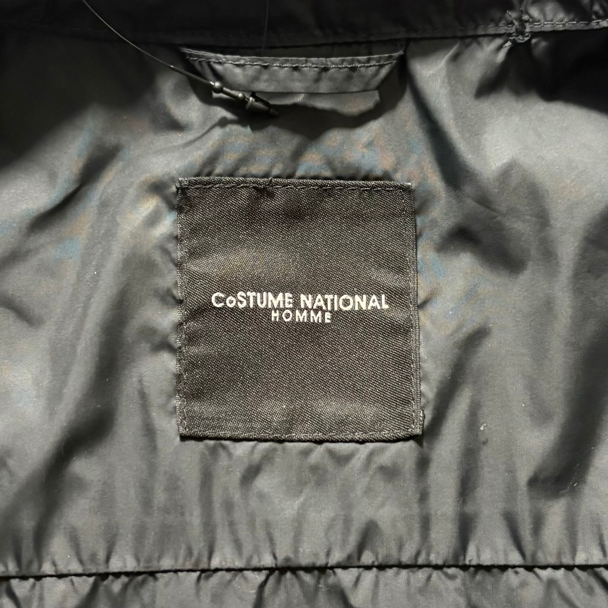 CoSTUME NATIONAL HOMME black nylon riders jacket | NOIR ONLINE