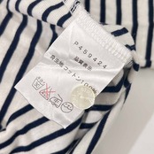 STUDIO PICONE ピッコーネ ボーダー コットン カーディガン 40/ブラック×ホワイト レディース