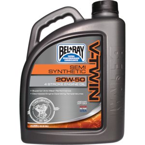 【BEL-RAY】 V-ツイン 部分合成 エンジンオイル 4L 【ベルレイ】 V-TWIN SEMI-SYNTHETIC ENGINE OIL 4L