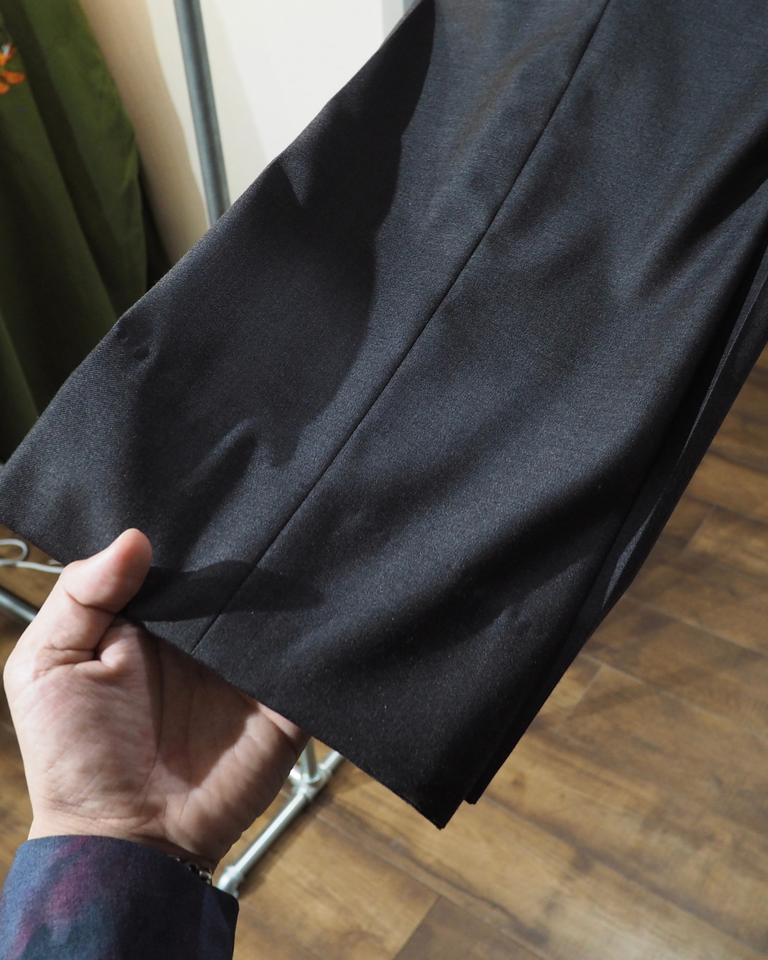 " LANVIN collection - 極上 " Special Pure Wool Wide Slacks Pants