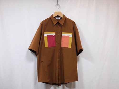 DIGAWEL” Oversized S/S Shirt Brown”