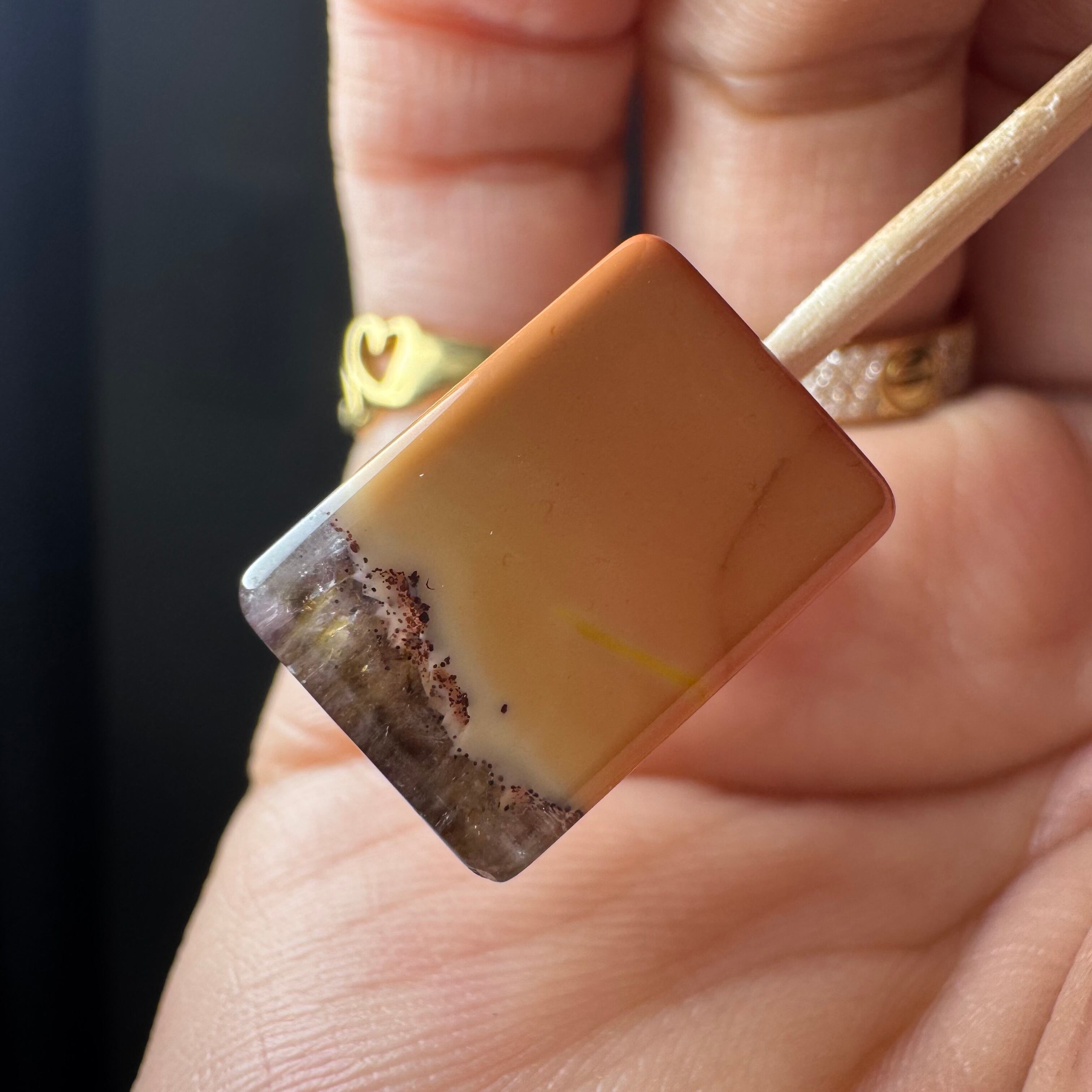 no.12 オーラライト23 アラシャン瑪瑙 約15.6x11.2x11.1mm