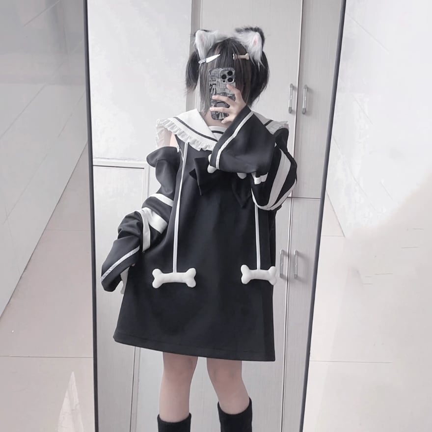 Merody Bas Ket ロリータ服　ネイビー　Lサイズ プラスサイズ】Little Nurse フリルスカート - スカート、パンツ