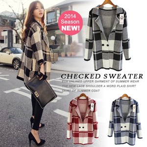 送料無料♡在庫わずか 早い者勝ち 韓国ファッション♡チェック柄アウター ジャケット コート プチプラ(DM0183)