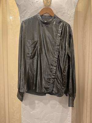 ISABEL MARANT / vintage design silver glitter tops.