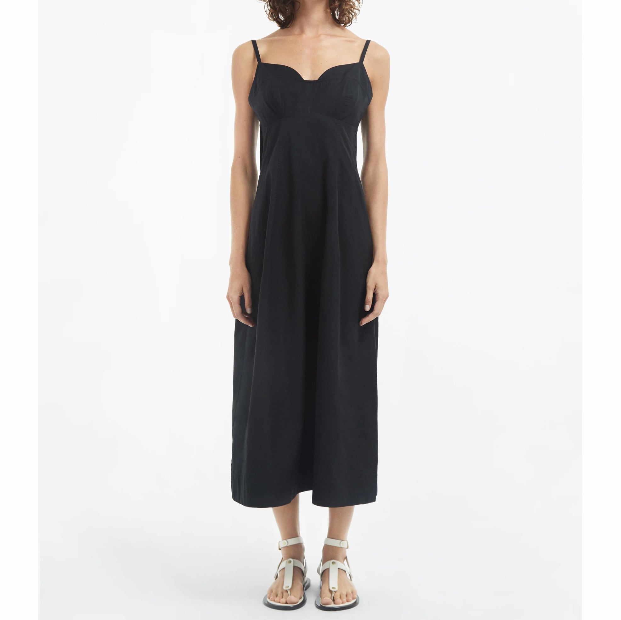 CO BUSTIERCUT DRESS BLACK