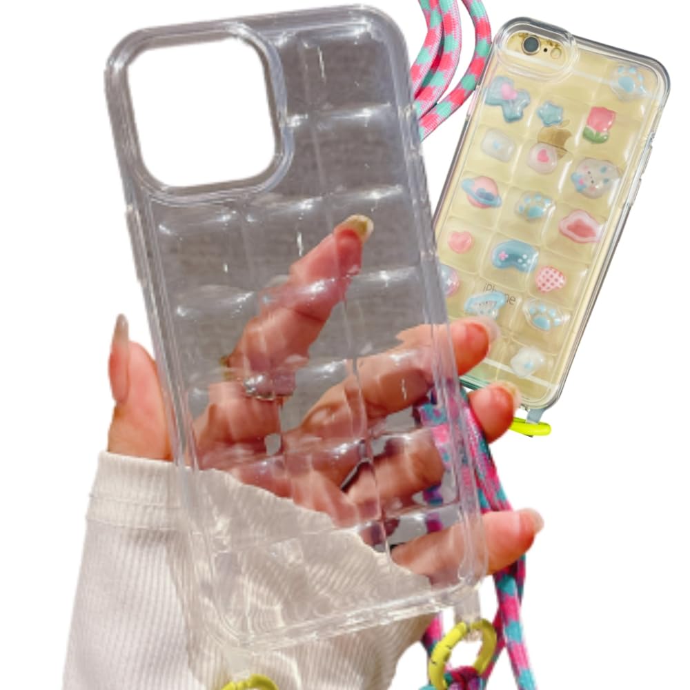 【在庫処分】CLAFTLAB SAIL クリア ウェーブ シャカシャカケース iphone おしゃれ 韓国 iPhoneケース アクスタ収納 推し活にぴったり 手にフィット 透明 可愛い シンプル ぽこぽこスマホケース (XR)