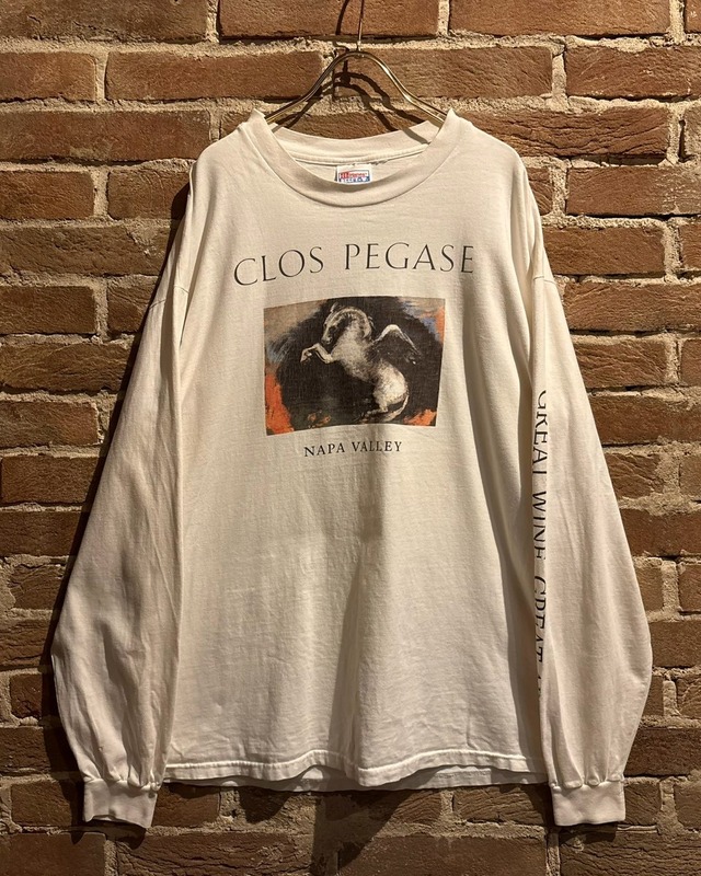 【Caka act3】90’s “Clos Pegase” Pegasus Graphic Vintage T-Shirt