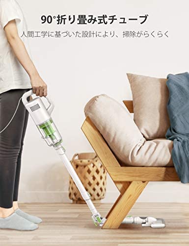 JPCS 掃除機TOPPINu2014 スティック掃除機 【2021最新90°折り畳み式】1.4kg 