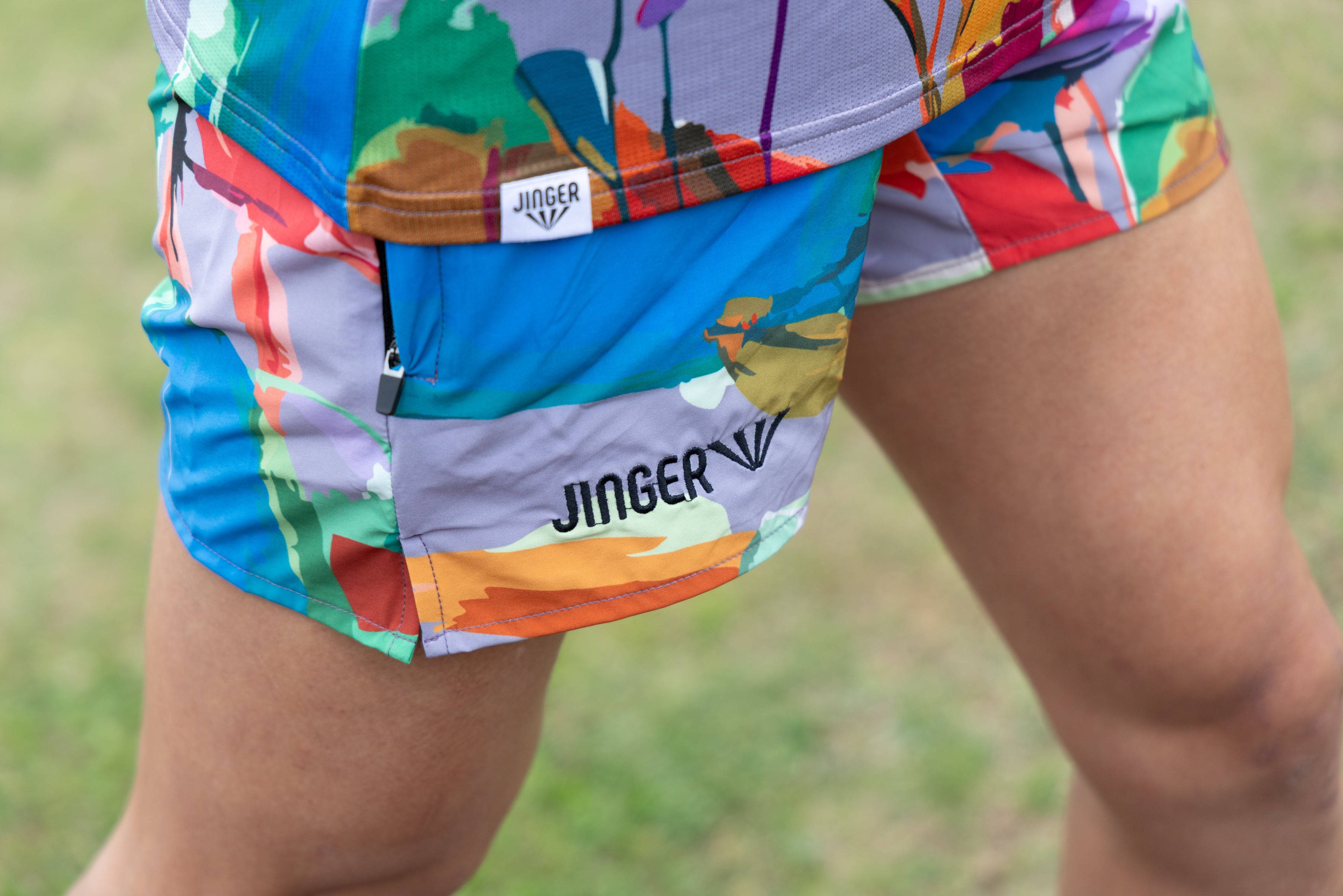 JINGER】ユニセックス マルチポケット付きランニングパンツ【J-2080