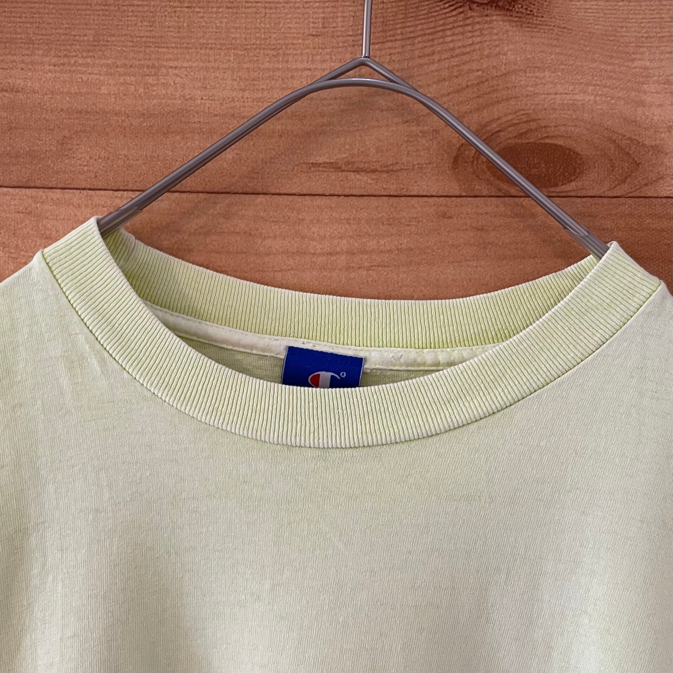 90s 半袖Tシャツ USA製 ラグラン 無地 刺繍タグ ツートーン バイカラー