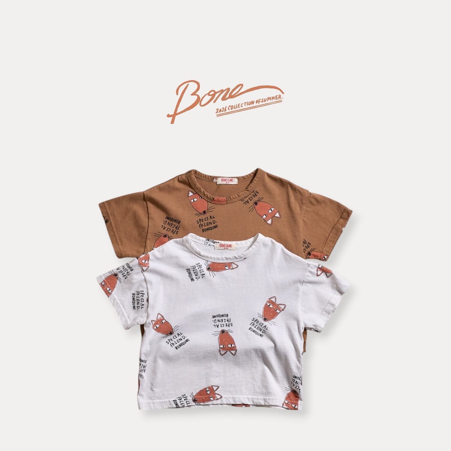 fox full length short sleeve tee【BONEOUNE】※7月中旬〜下旬発送予定