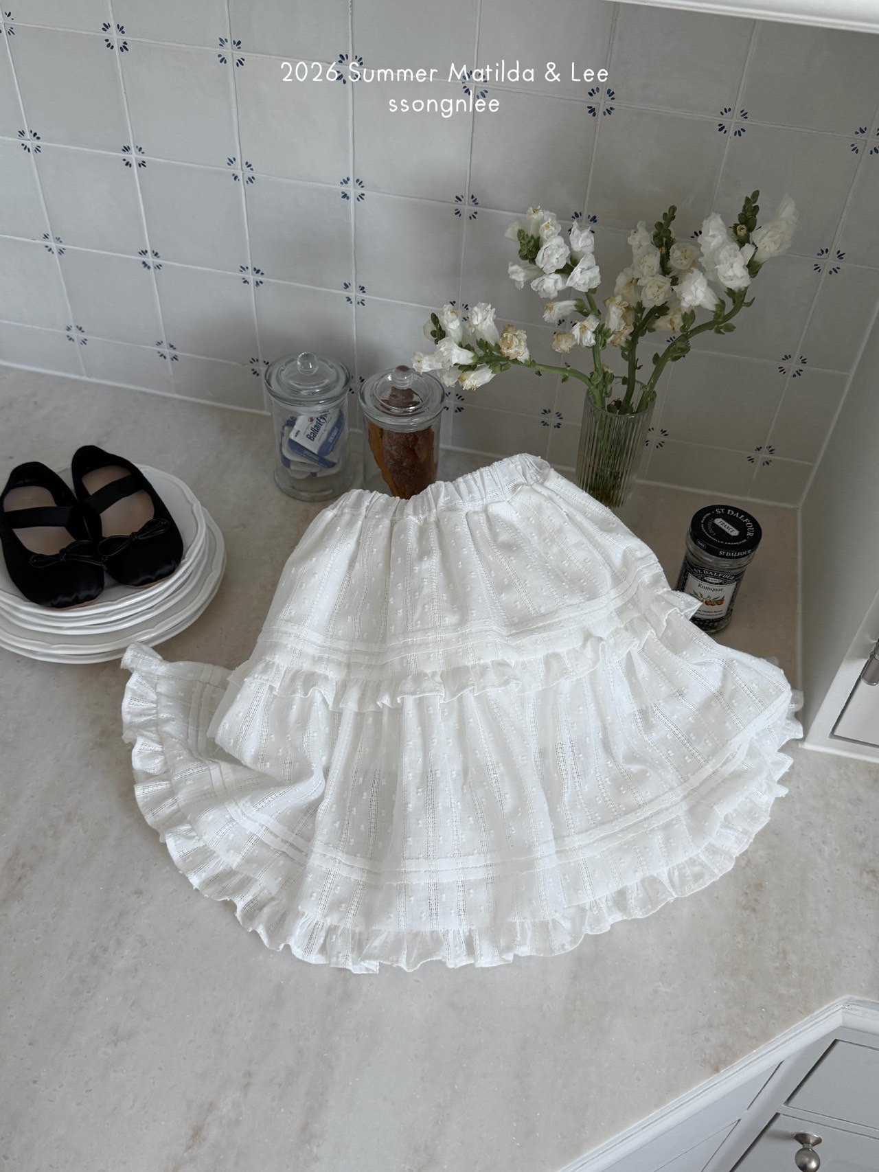 [Matilda&Lee] Add eyelet long skirt (15/17/19) / [마틸다앤리] 아일렛롱스커트추가 (15/17/19)