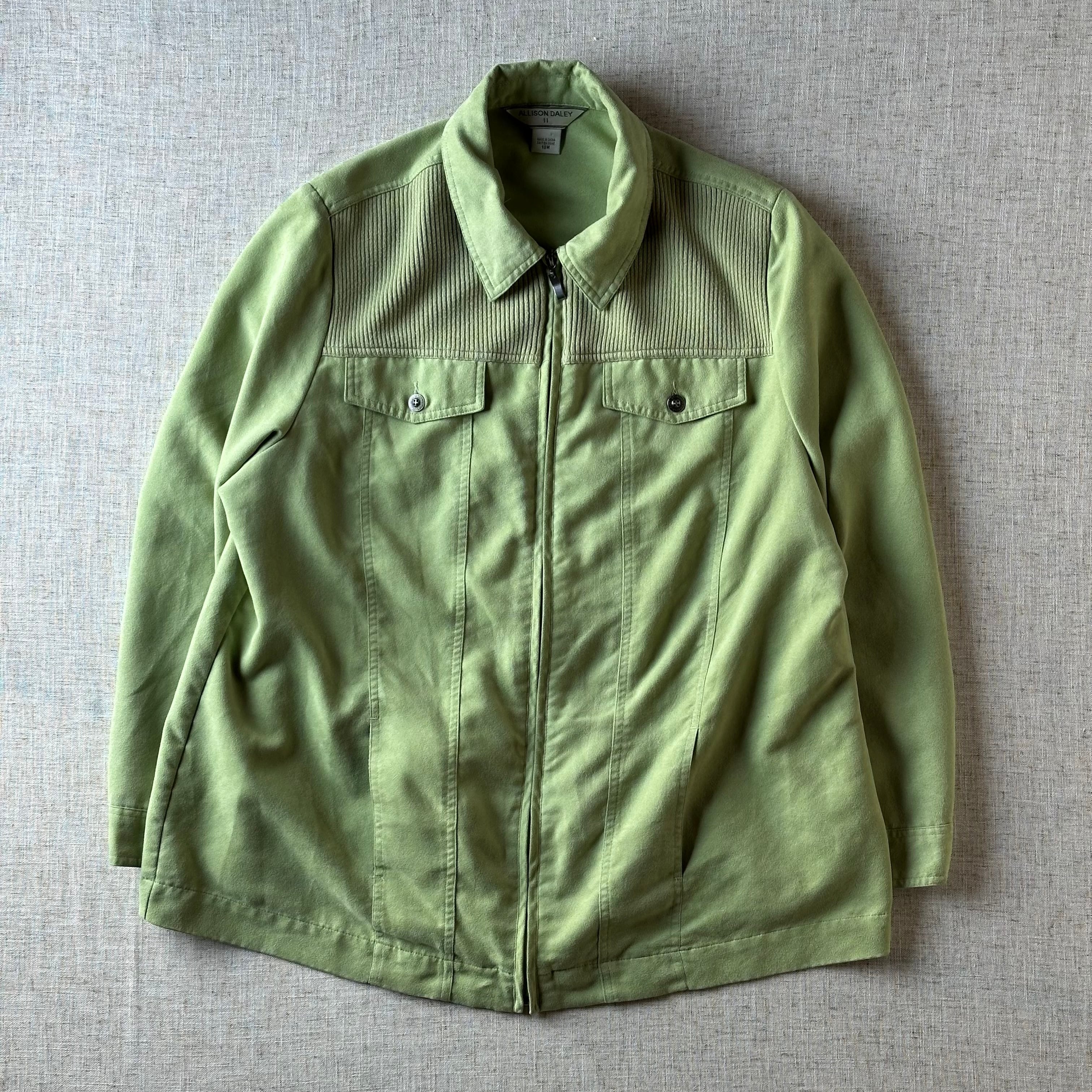 90’s–00’s Faux Suede Shirt Jacket, Unisex M