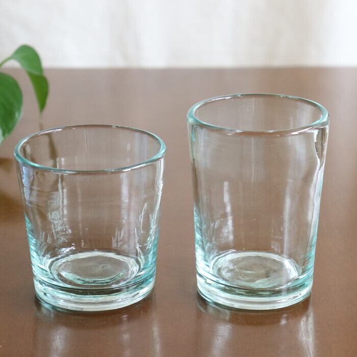 琉球ガラス 奥原硝子製造所 グラス小広口 ライトラムネ Ryukyu