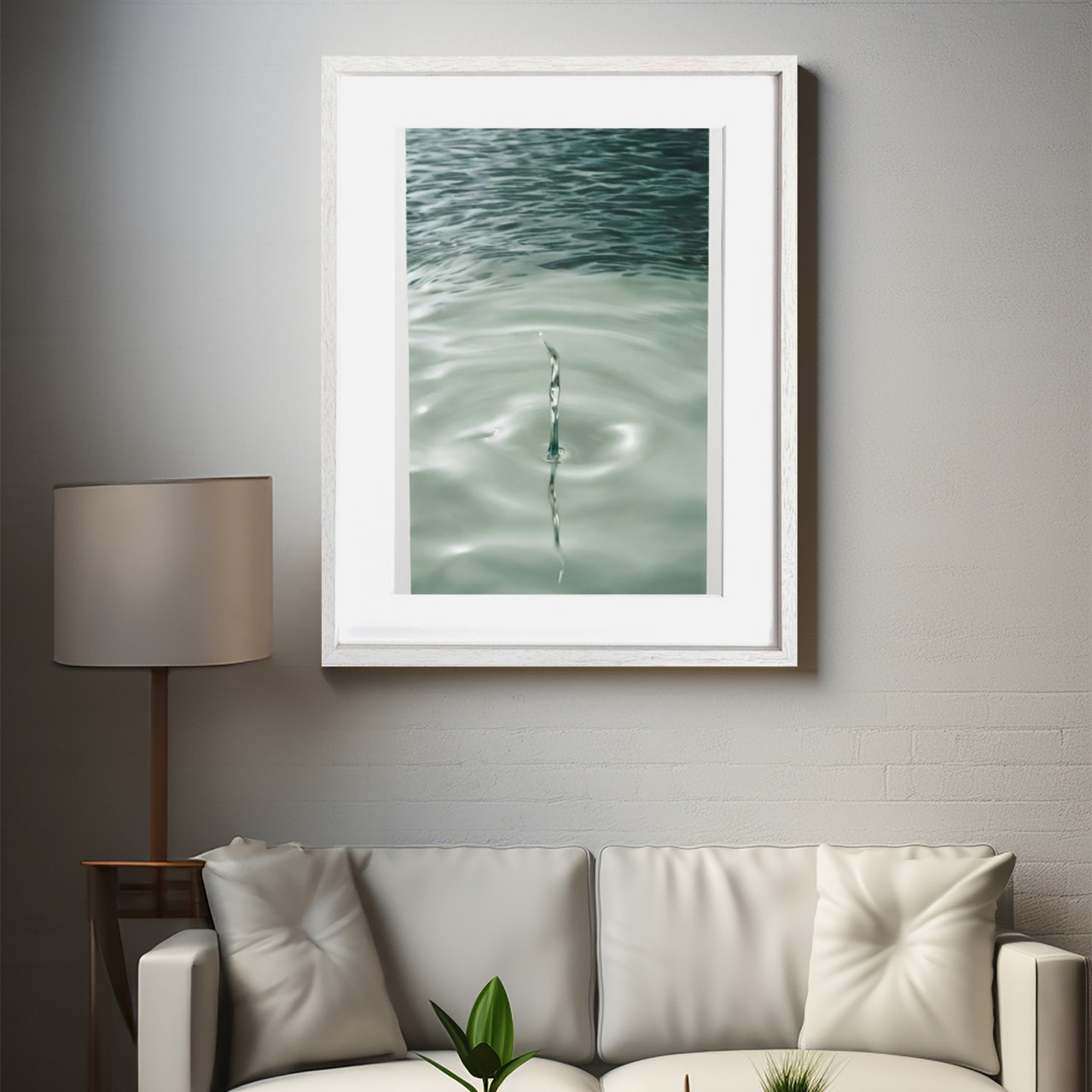 Zenith｜雫がきらめく幻想的なフォトグラフアートポスター｜モダン・北欧・ホテルライクに映える癒しのヒーリングインテリアA4ポスター