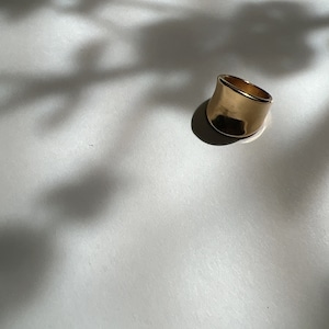 wide gold ring