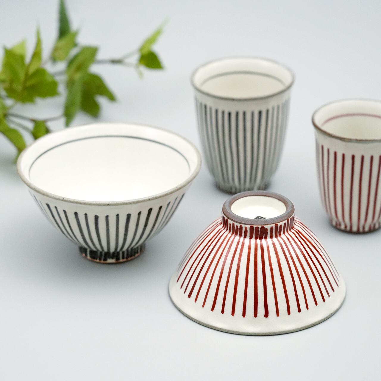 面取白化粧十草 茶付(大) | plato 田中陶器店 │ 有田焼・伊万里焼