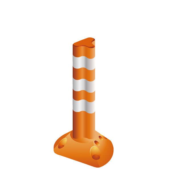 保安道路企画 ポストフレックス スリムベースタイプ 高さ650mm １本 PF-S650 hdk