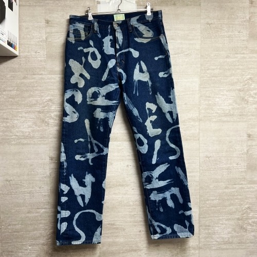 ARIES アリーズ Alphabetti Lilly Jeans デニム size30 ブルー系（画像参照）【中目黒b12】