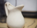クリーム色の水差し　花瓶 画像9