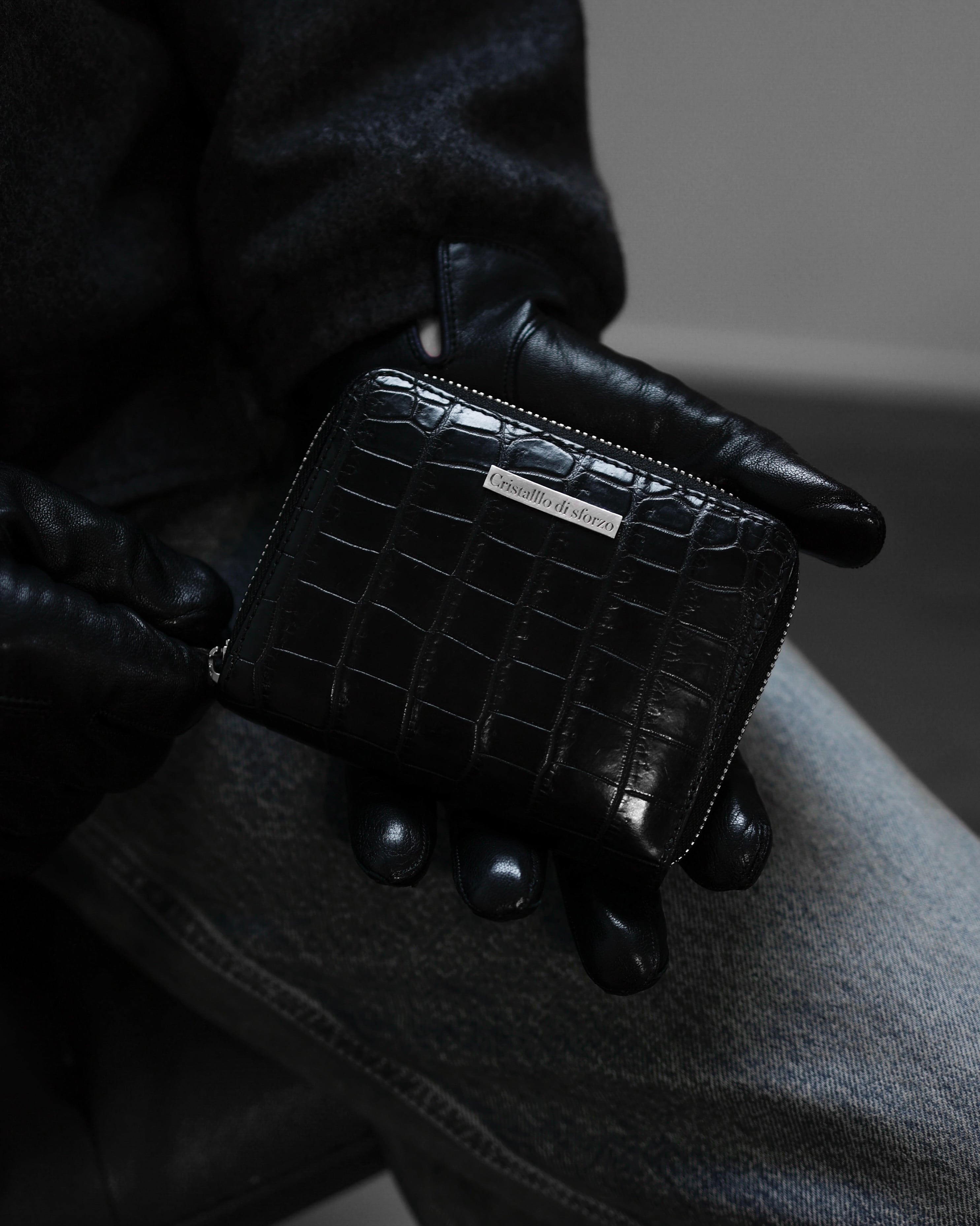 即納在庫入荷】【圧倒的高級感】Crocodile Porosus Middle Wallet【最