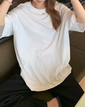 ドロップショルダーオーバーサイズTシャツ 2color A1081