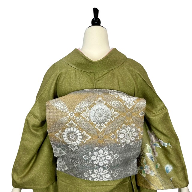 【単衣着物】訪問着・附下げレンタル フルセット HT-029-MLサイズ