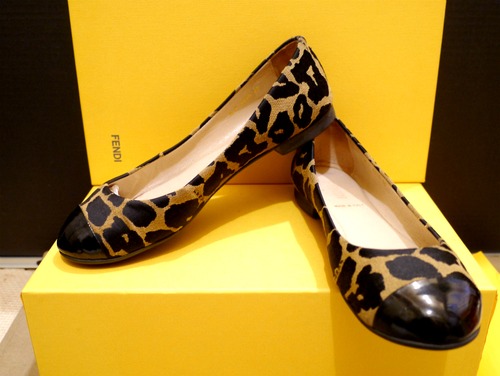 レア◆FENDI フェンディ フラット パンプス バレエ シューズ◆